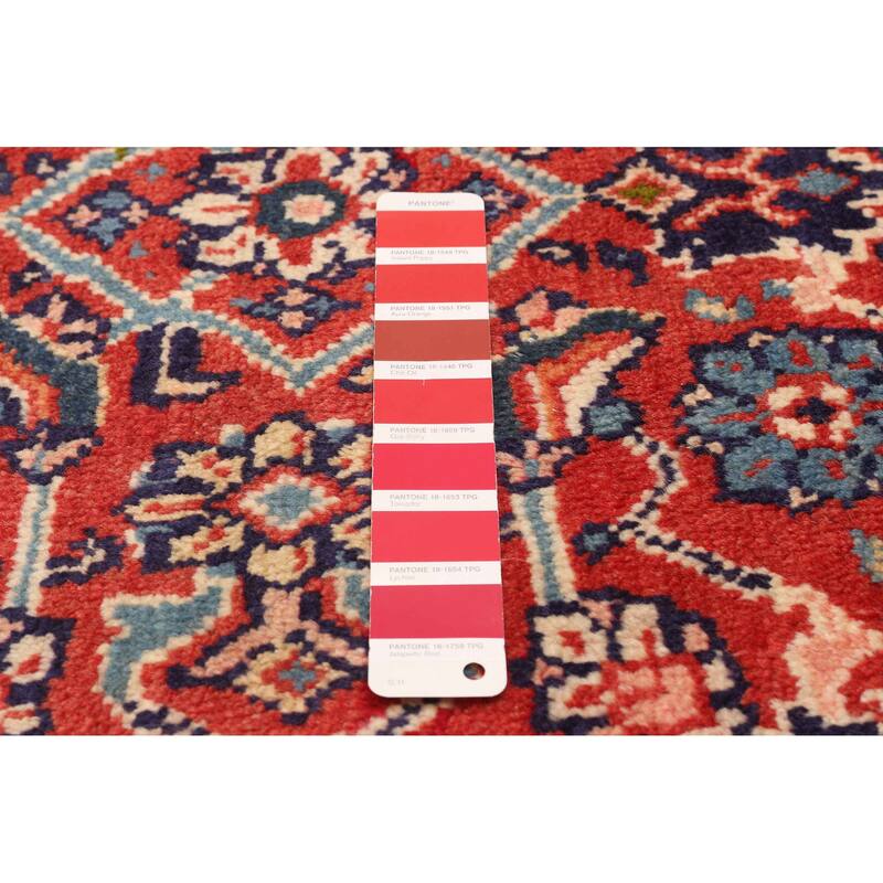 ECARPETGALLERY Hand-knotted Andelz Red Wool Rug - 3'3 x 9'3