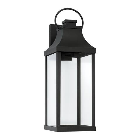 Bradford Outdoor 1-light Large LED Wall Lantern w/ Clear Glass