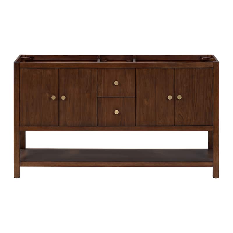 Avanity Zoe 60 in. Vanity Only in Walnut finish
