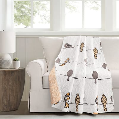 Lush Decor Rowley Birds Throw Blanket