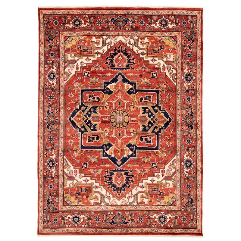 ECARPETGALLERY Hand-knotted Serapi Heritage Dark Copper Wool Rug - 10'0 x 13'10 - Dark Copper - 10'0 x 13'10