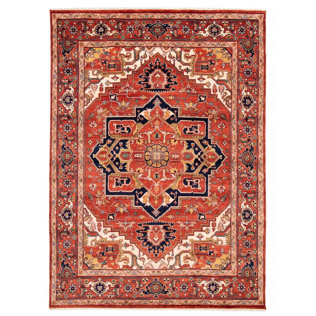 ECARPETGALLERY Hand-knotted Serapi Heritage Dark Copper Wool Rug - 10'0 x 13'10