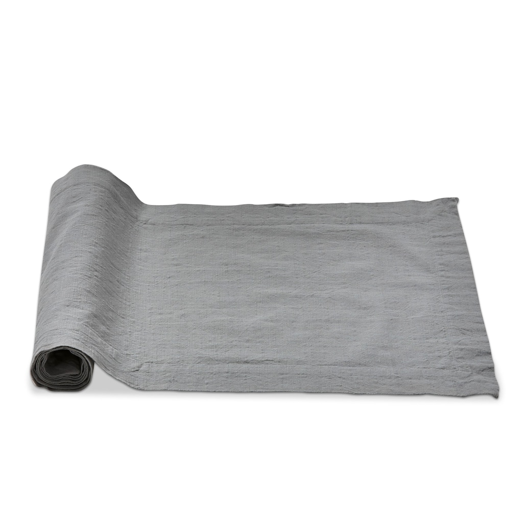 Threads Slub Runner Light Gray - Cotton Table Runner, 72" x 14.5", Machine Washable, Perfect for Spring Decor