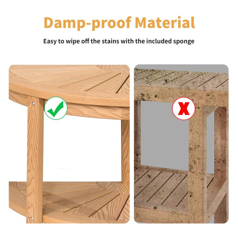 Lumber Shower Bench 18" Shower Stool Corner Bench with Storage Shelf Shower Seat