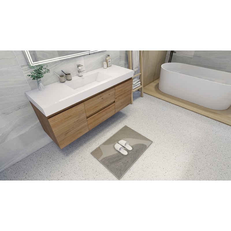 Baillie 60'' Wall-Mounted Vanity with Single Reinforced Acrylic Sink