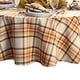 preview thumbnail 5 of 3, Russet Harvest Woven Plaid Tablecloth