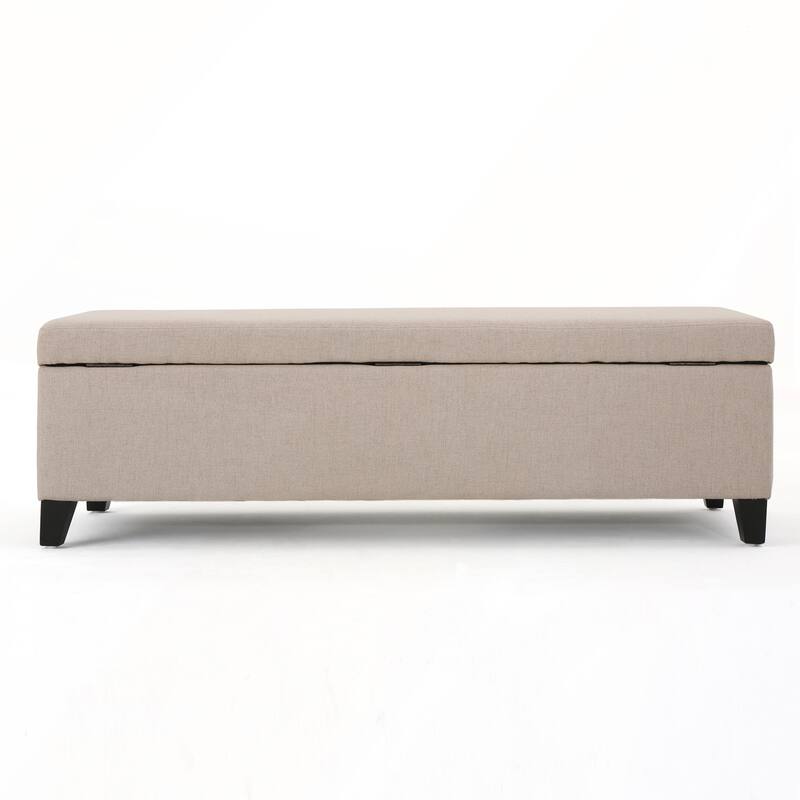 Storage Ottoman with Dense Foam Padding and Ample Space for Modern Living and Multi-Functional Use