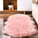 preview thumbnail 26 of 32, Nuloom Double Faux Flokati Sheepskin Shag Runner Rug