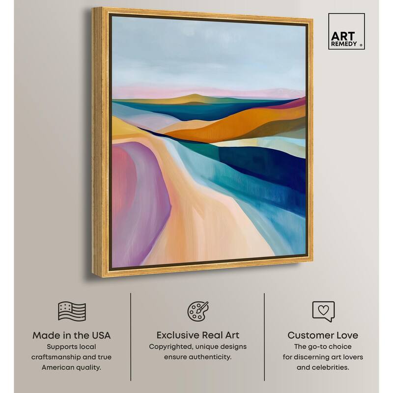 Colorful Dunes II Canvas by Art Remedy