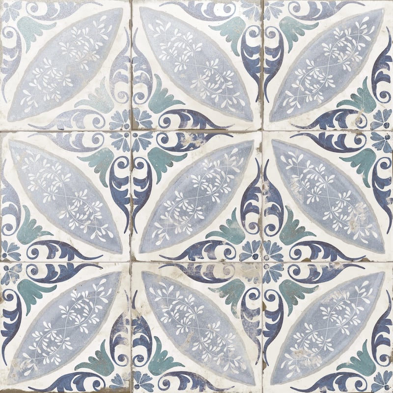 Merola Tile Magnolia Paulina 7-7/8" x 7-7/8" Porcelain Floor and Wall Tile