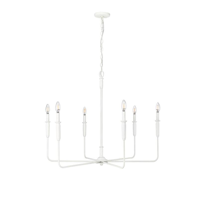 Millennium Lighting 29406 Savanne 6 Light 38" Wide Taper Candle Style