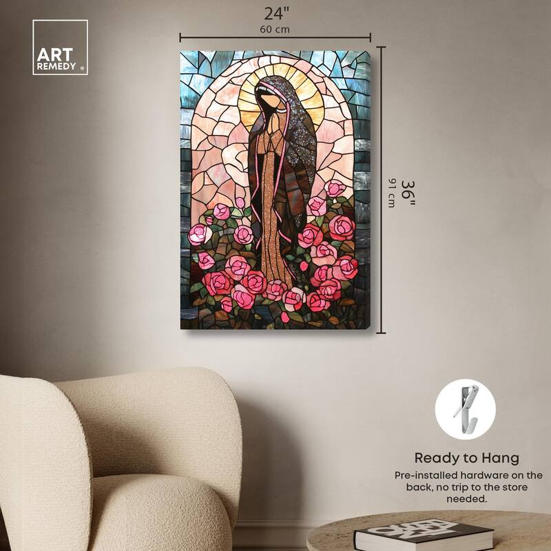 Glass Rosarium Guardian Canvas by Art Remedy, Gallery Wrapped