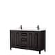 Option Dk Espresso, Black Trim, Carrara Cult. Marble Top