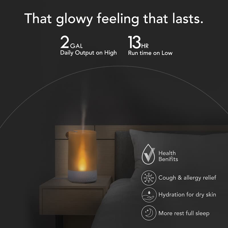 Vornado Votiv 7 Whole Room Ultrasonic Humidifier with Ambient Lighting