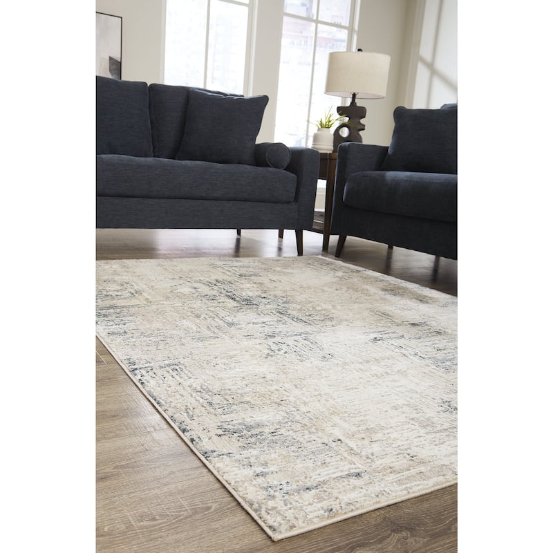 Signature Design by Ashley Gentor Blue/Ivory Rug