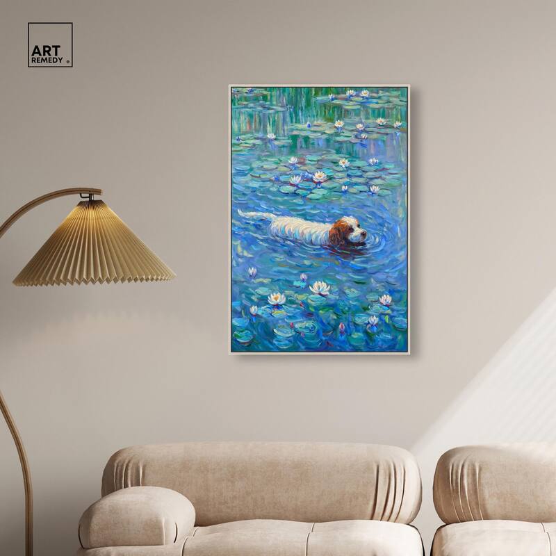 Lily Lagoon III Canvas by Art Remedy