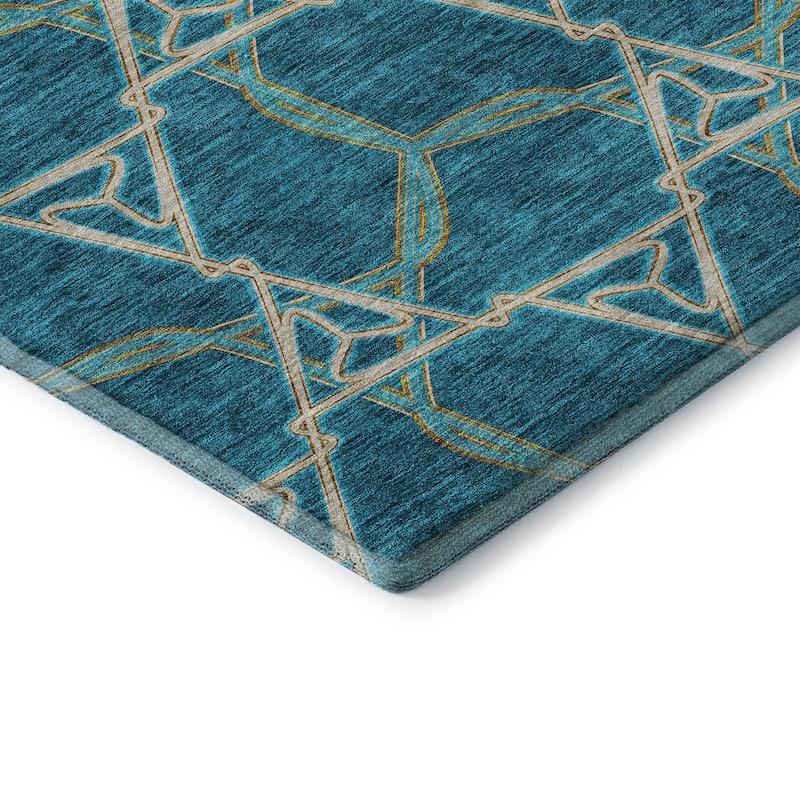 Premium Washable Super Soft Modern Tangle Mayfield Rug
