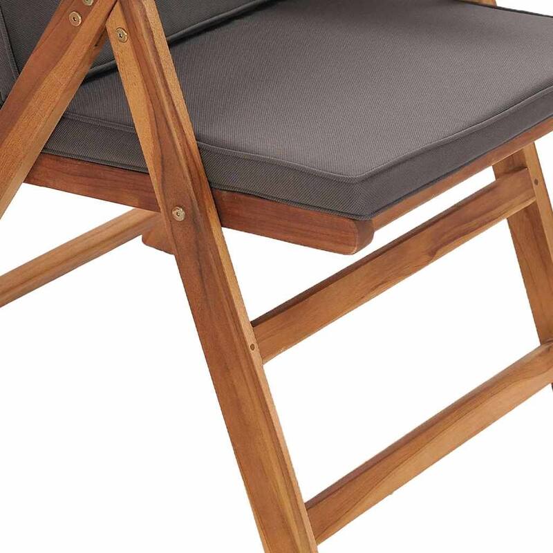 vidaXL Garden Chair Brown and Grey 57 x 71.5 x 104 cm