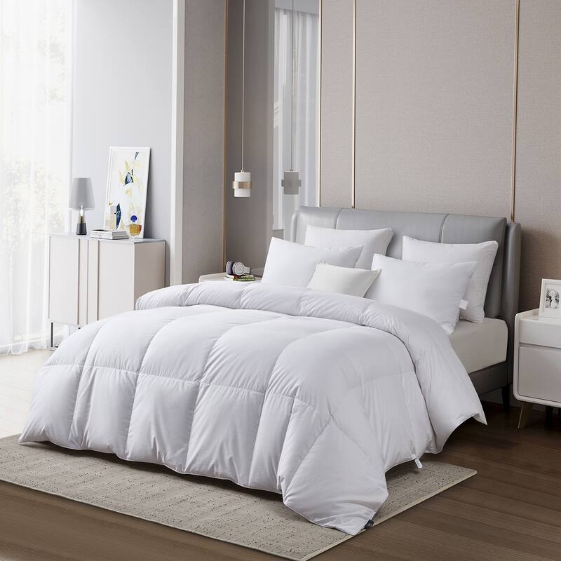 Serta 400 Thread Count European White Goose Down Comforter - Twin