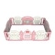 preview thumbnail 5 of 4, DWINGULER Castle Playpen BABY PINK II