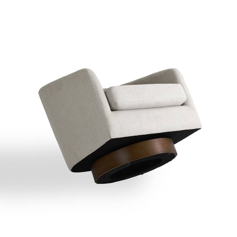 31.1'' W Barrel Swivel Accent Chair (Set of 2)