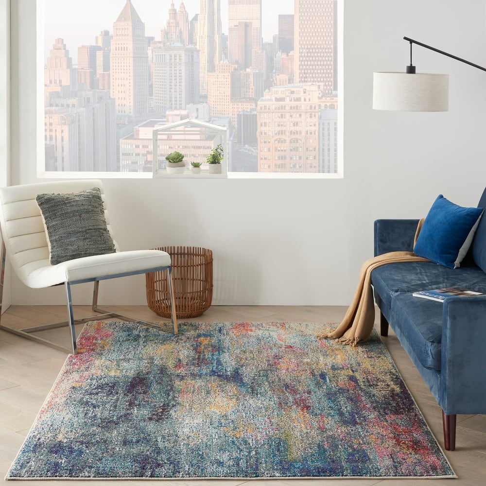 Nourison Celestial Modern Abstract Multicolor Area Rug