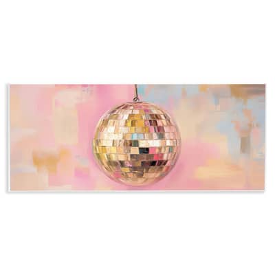 Stupell Gold Hued Disco Ball Wall Plaque Art Design By Nini Art