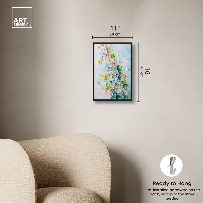 Textured Tendrils I Canvas by Art Remedy