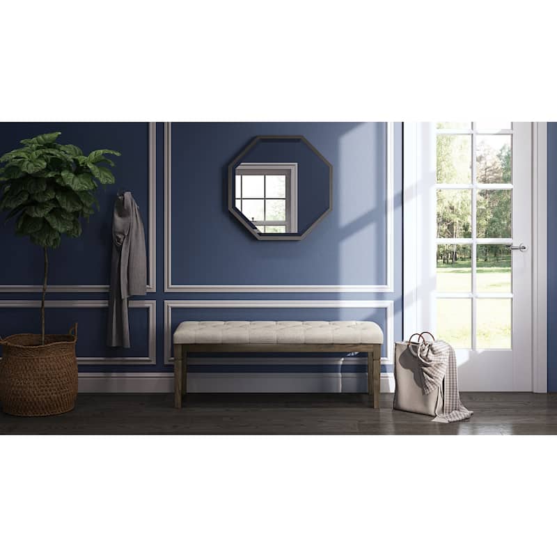WYNDENHALL Hopewell 48 inch Wide Traditional Rectangle Ottoman Bench