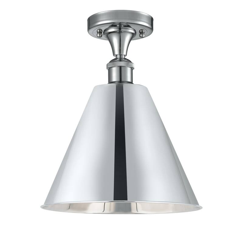 Innovations Lighting Ballston Cone - 1 Light 12" Semi-Flush Mount