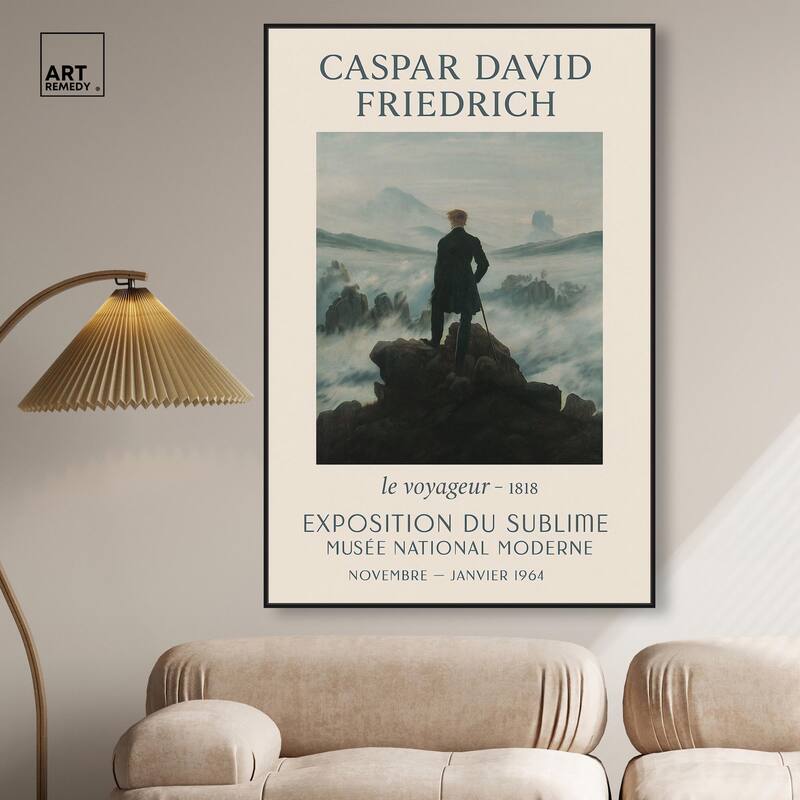 Wanderer Above the Sea of Fog Canvas by Art Remedy