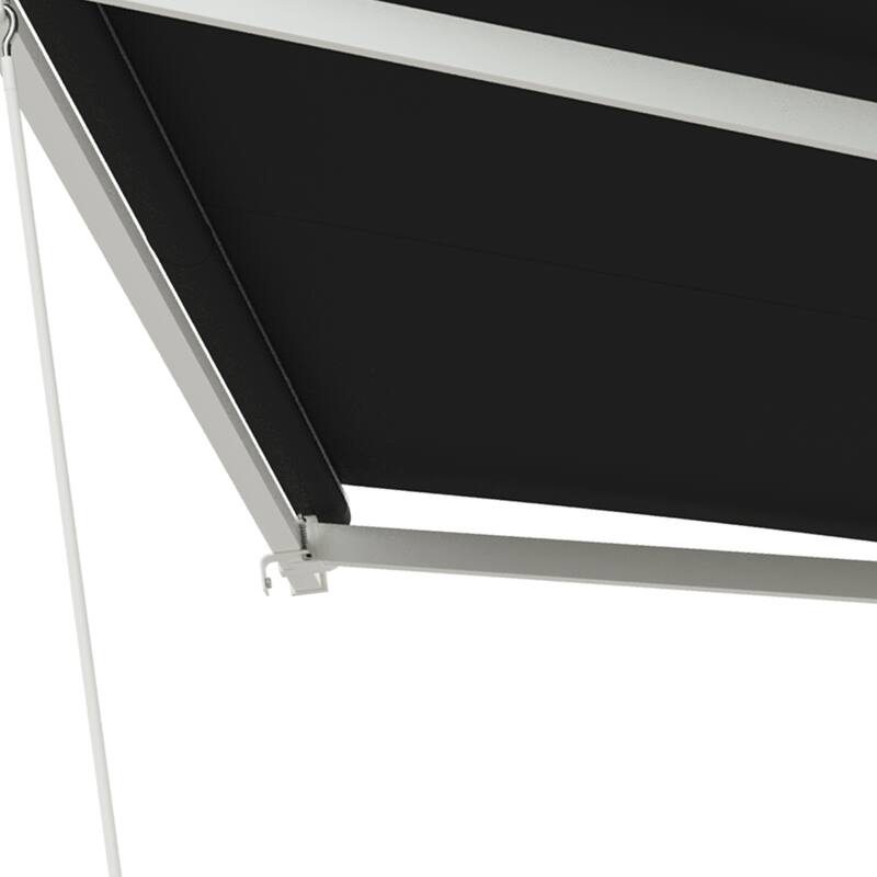 Outsunny 10' x 8' Electric Awning, Retractable Awning, UV Protection Sun Shade Shelter with Remote Controller