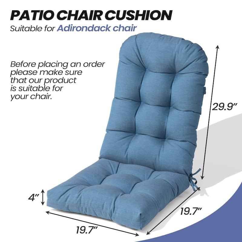 Outdoor Adirondack Chair Cushion Thickened Patio Chair Pad Lounge Rocking Chair Cushion