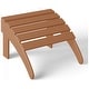 preview thumbnail 92 of 156, Aderson Outdoor Poly Adirondack Chair With Ottoman And Side Table 12-Piece Set