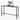 Costway Outdoor Metal Bar Table 55'' Patio Rectangular Counter Height - L Size: 55'' x 16'' x 37.5'' (L x W x H)