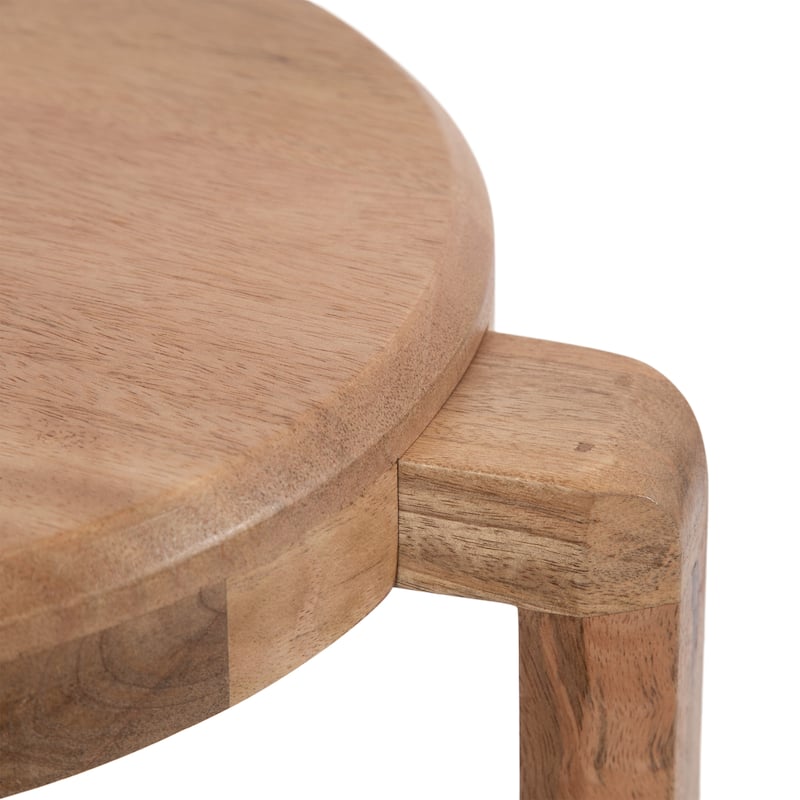 Kate and Laurel Stuart Wood Side Table - 14x14x20