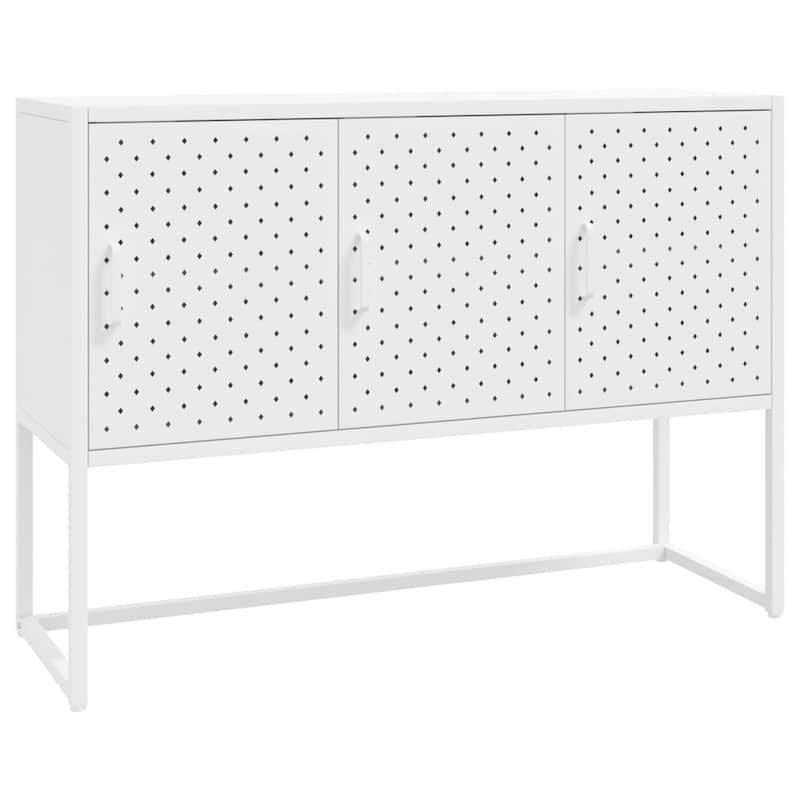 vidaXL Sideboard Storage Buffet Cabinet for Kitchen Living Room Entryway Steel