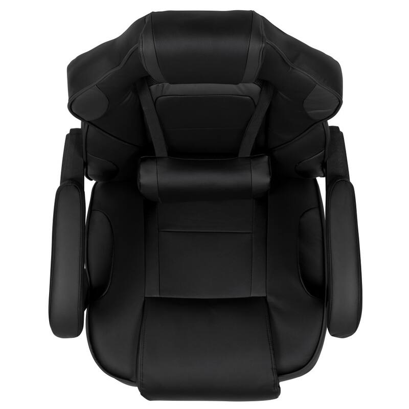 Ergonomic Gaming Chair -Recline Back/Arms, Footrest, Massaging Lumbar