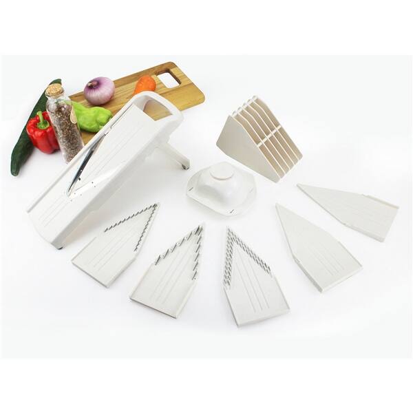 Shop V Blade Mandolin Slicer 8 Pcs Great Kitchen Tool Overstock
