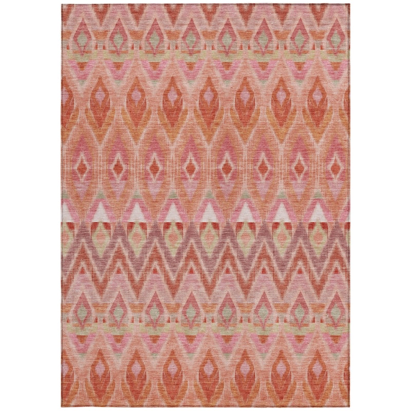 HomeRoots Southwestern Transitional Rectangle Outdoor Rug