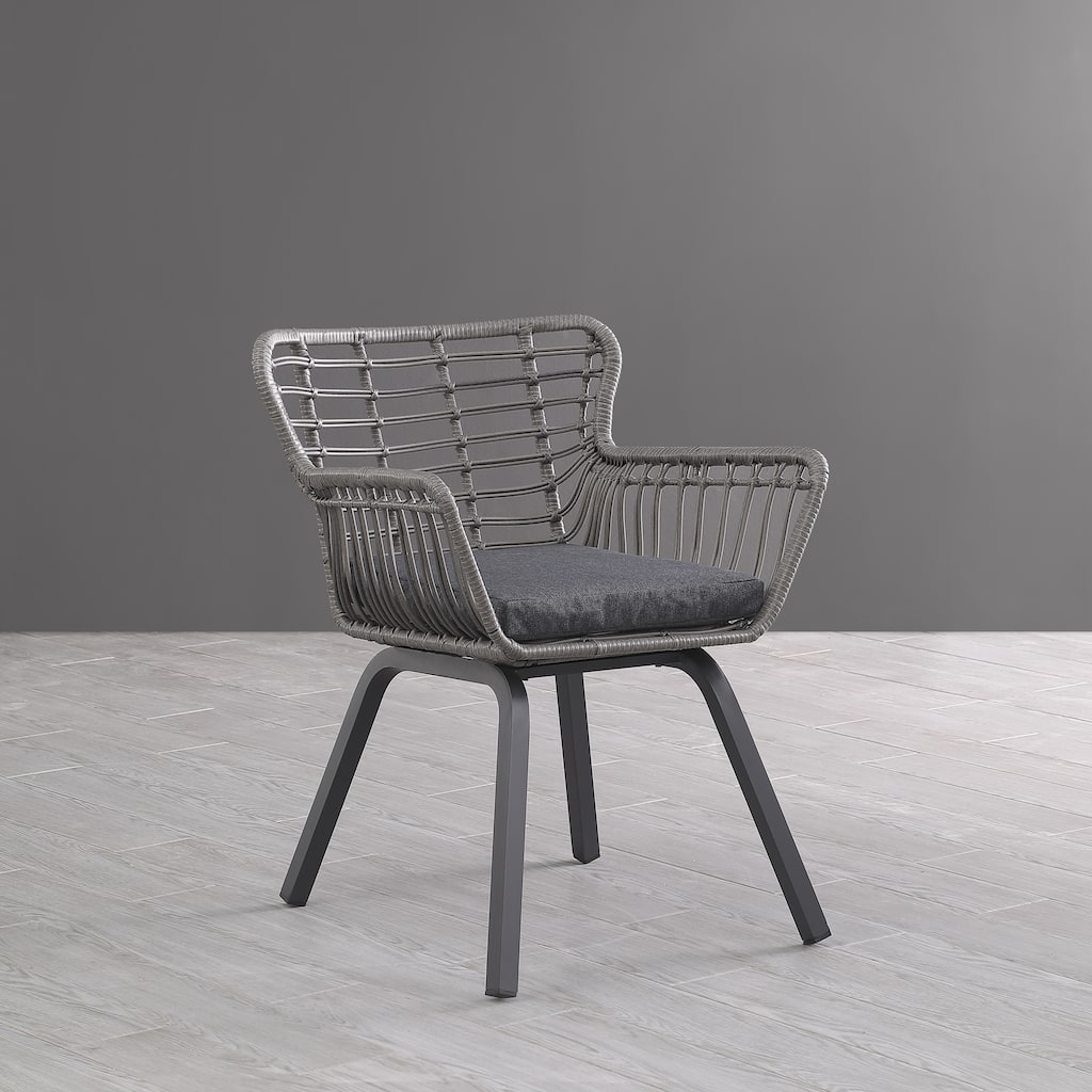 Nestable Wicker Haven Chair Set (Set of 2) - N/A