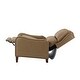 preview thumbnail 90 of 166, Brigida Multifunctional Modern Genuine Leather Nailhead Trim Recliner with Adjustable Footrest Set of 2 by HULALA HOME