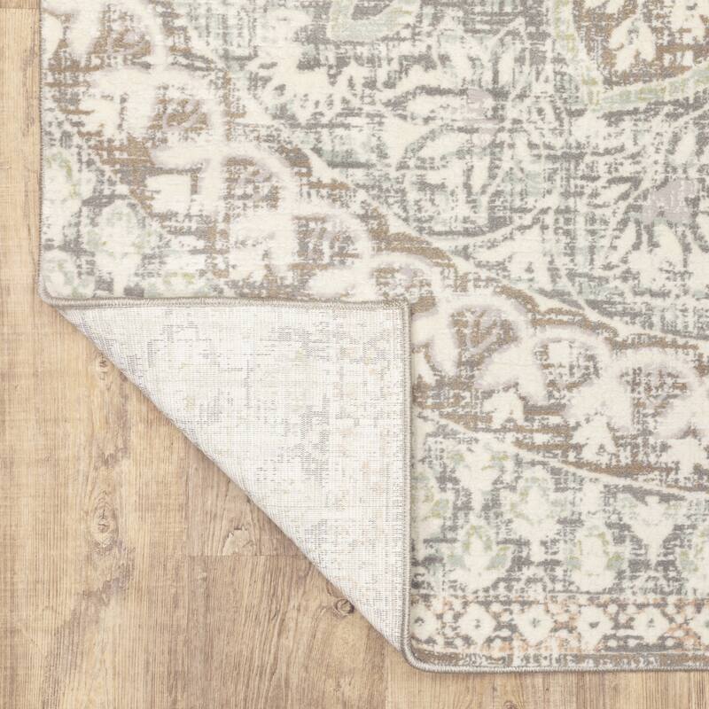 Style Haven Cosette Center Floral Medallion High-Low Pile Area Rug