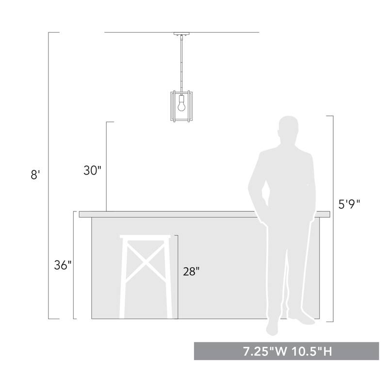 Golden Lighting Tribeca Single Light 7" Wide Mini Pendant