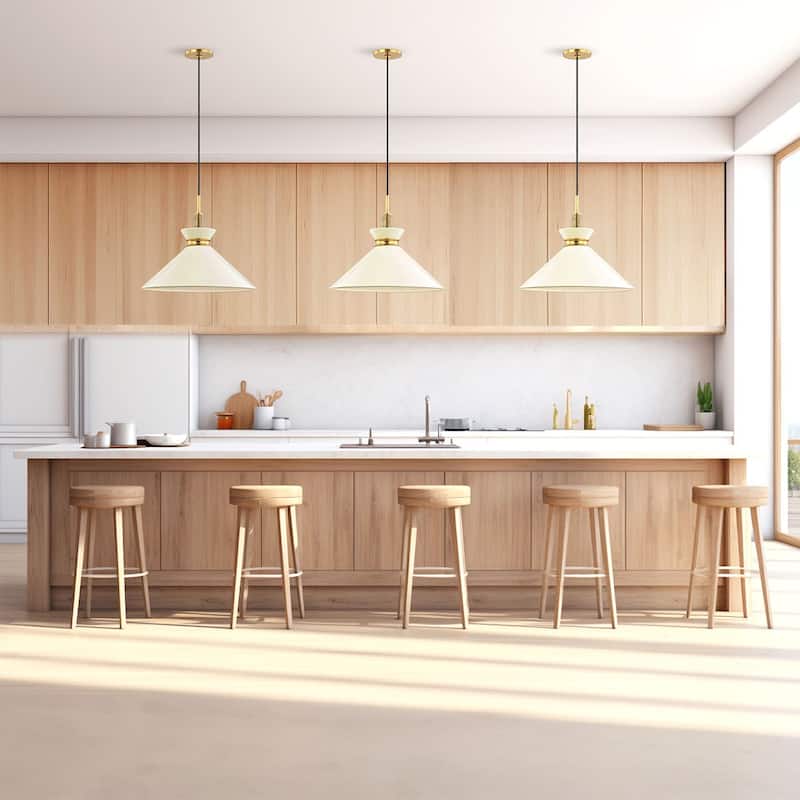The Orbit Bowl Pendant Light - White - 17"
