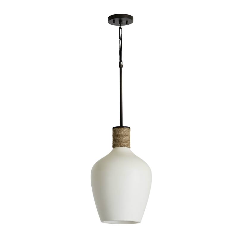 Destin 1-light Dark Pewter Hanging Pendant - Dark Pewter - 18.5"H x 12"W