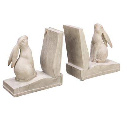 Bunny Rabbit Bookends - 12.3"L x 3.5"W x 6.1"H