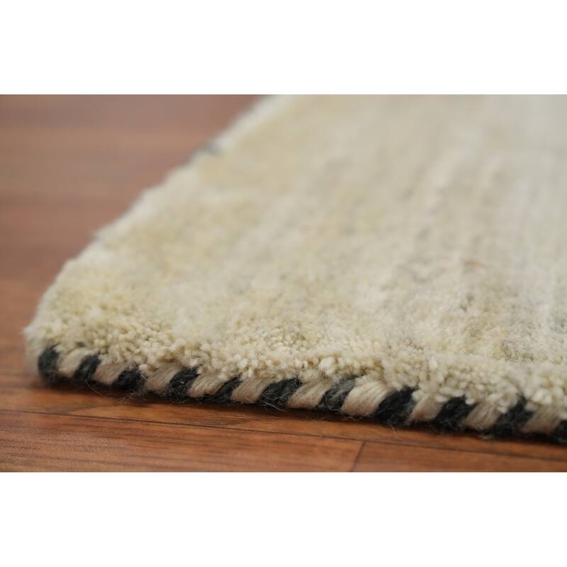 Hand Knotted Oriental 100% Wool Carpet Tribal Animal Pictorial Yellow & Gold Gabbeh Area Rug - 9' 11'' X 9' 11''