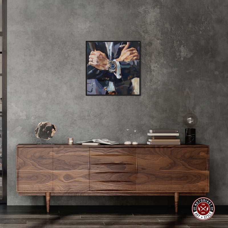 Notoriart Down To Business Framed Men Style 1 Piece Canvas Wall Art