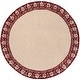 preview thumbnail 54 of 141, SAFAVIEH Handmade Total Performance Jamilah Oriental Trellis Rug 6' Round - Red - Round